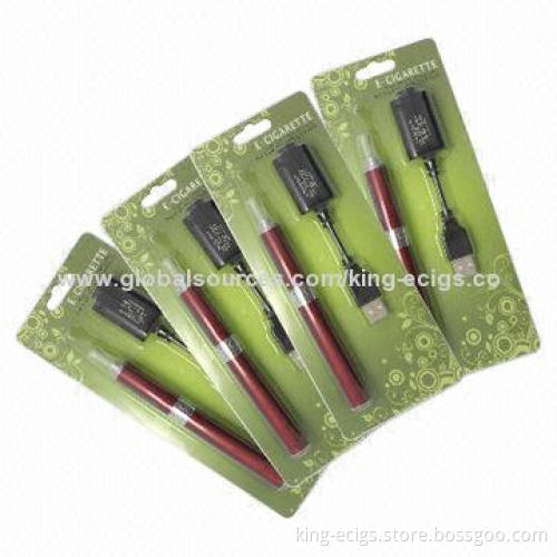 Electronic Cigarette Wholesale Evod Blister Starter Kits, 650/900/1,100mAh Capacity, CE/RoHS Mark